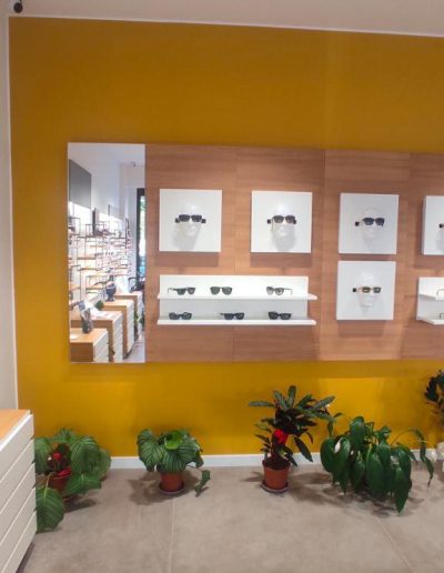 Arredo ottica moderno per il negozio di Palermo